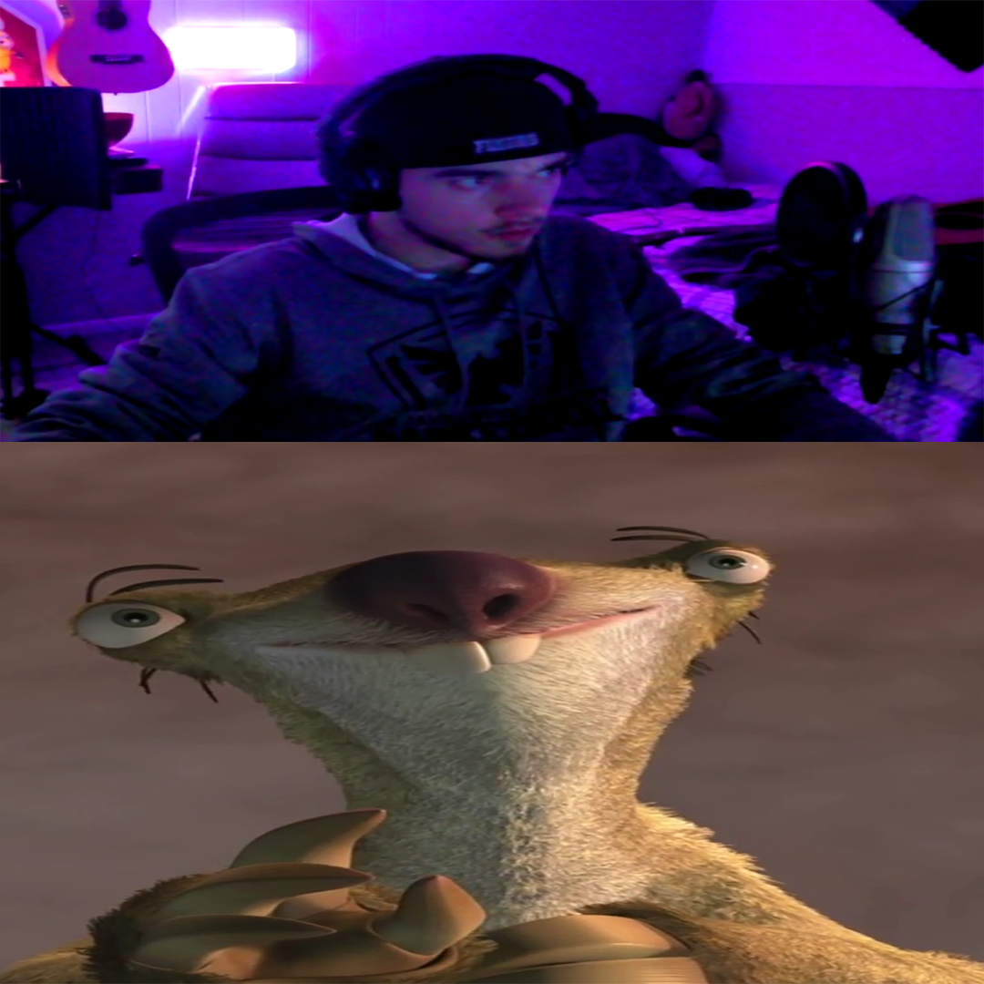 SID THE SLOTH LOOKIN AHH 🥀 meme template