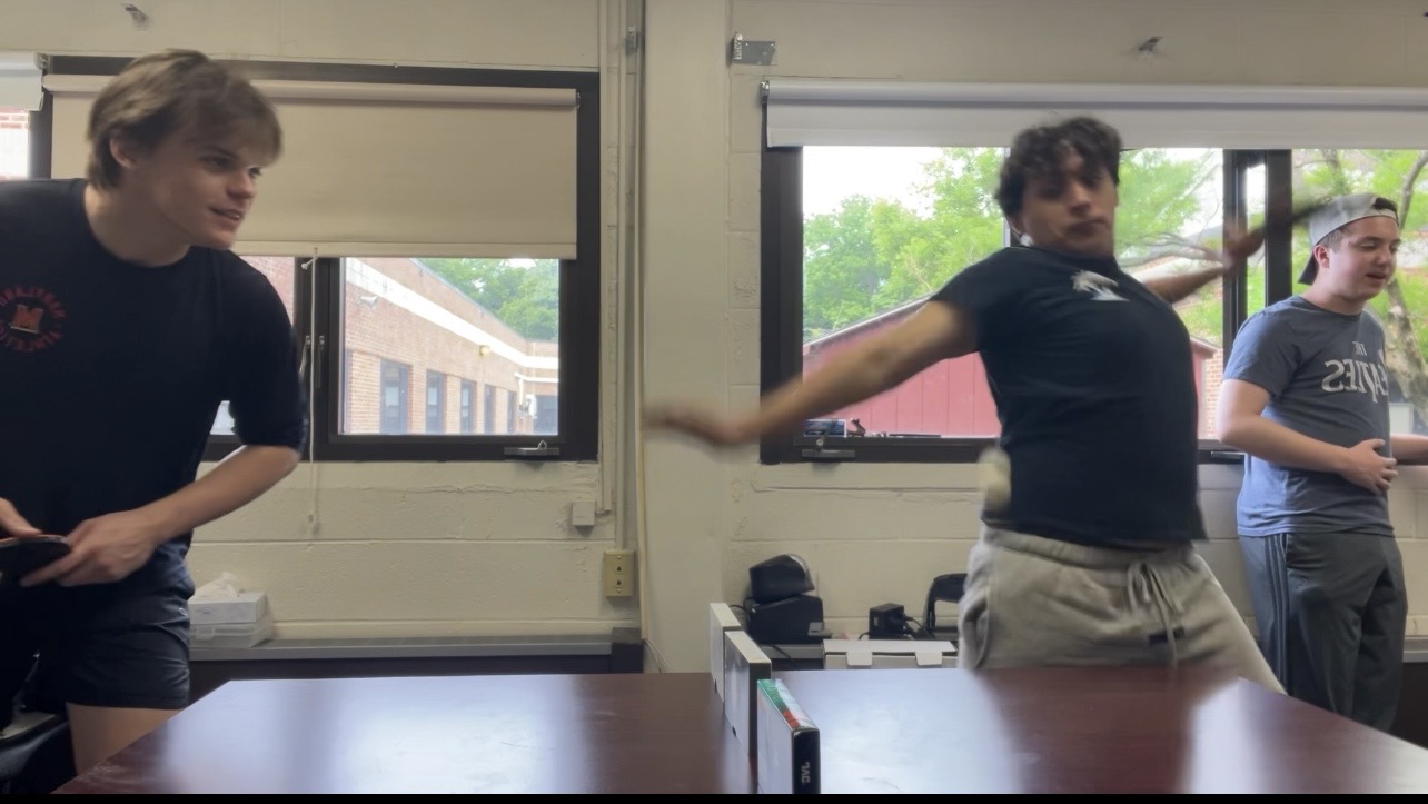 BRYSON'S OFFICE  - PING PONG TOURNAMENT - = meme template