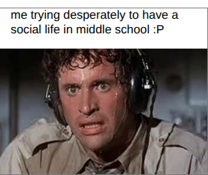 middle school meme template