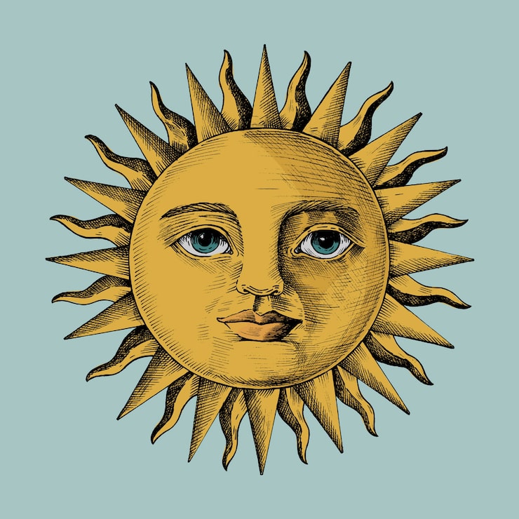 The sun meme template