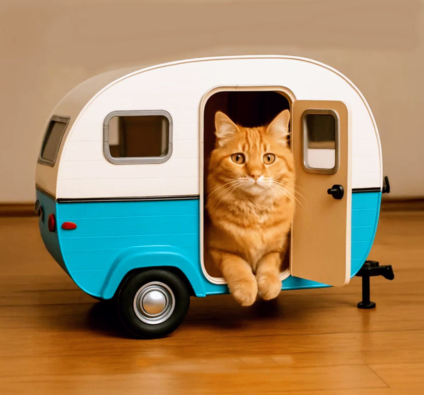 Cat trailer meme template