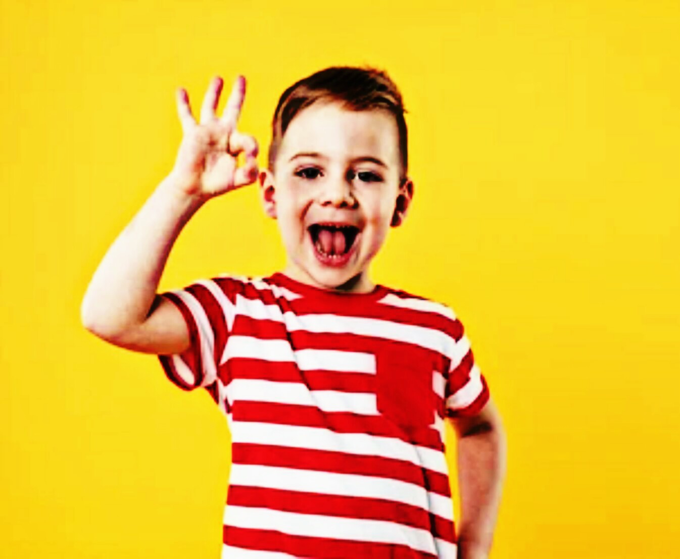 OK kid meme template