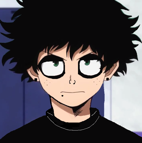WHEN YOUR EMO AND DEKU IS YOUR GUY meme template
